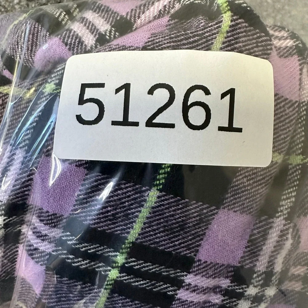 N/A plaid pleated